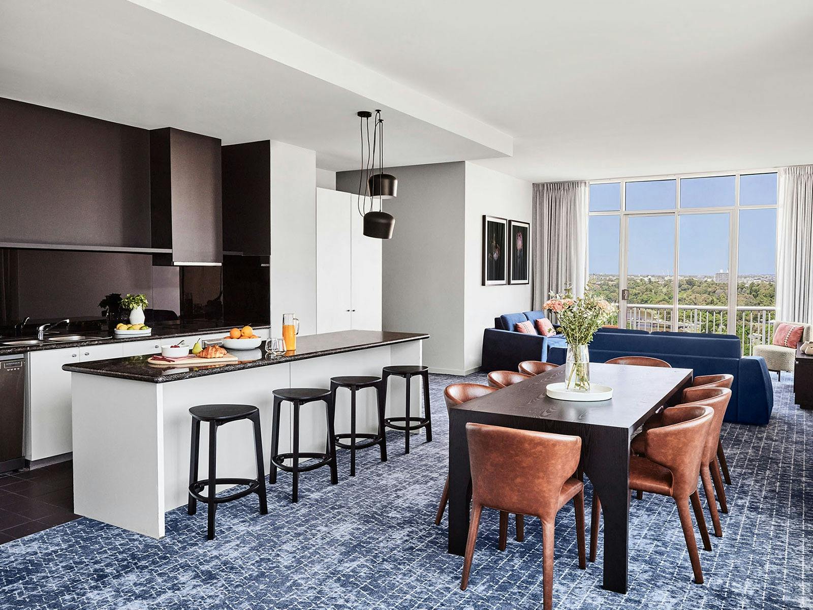 Kitchen and dining area