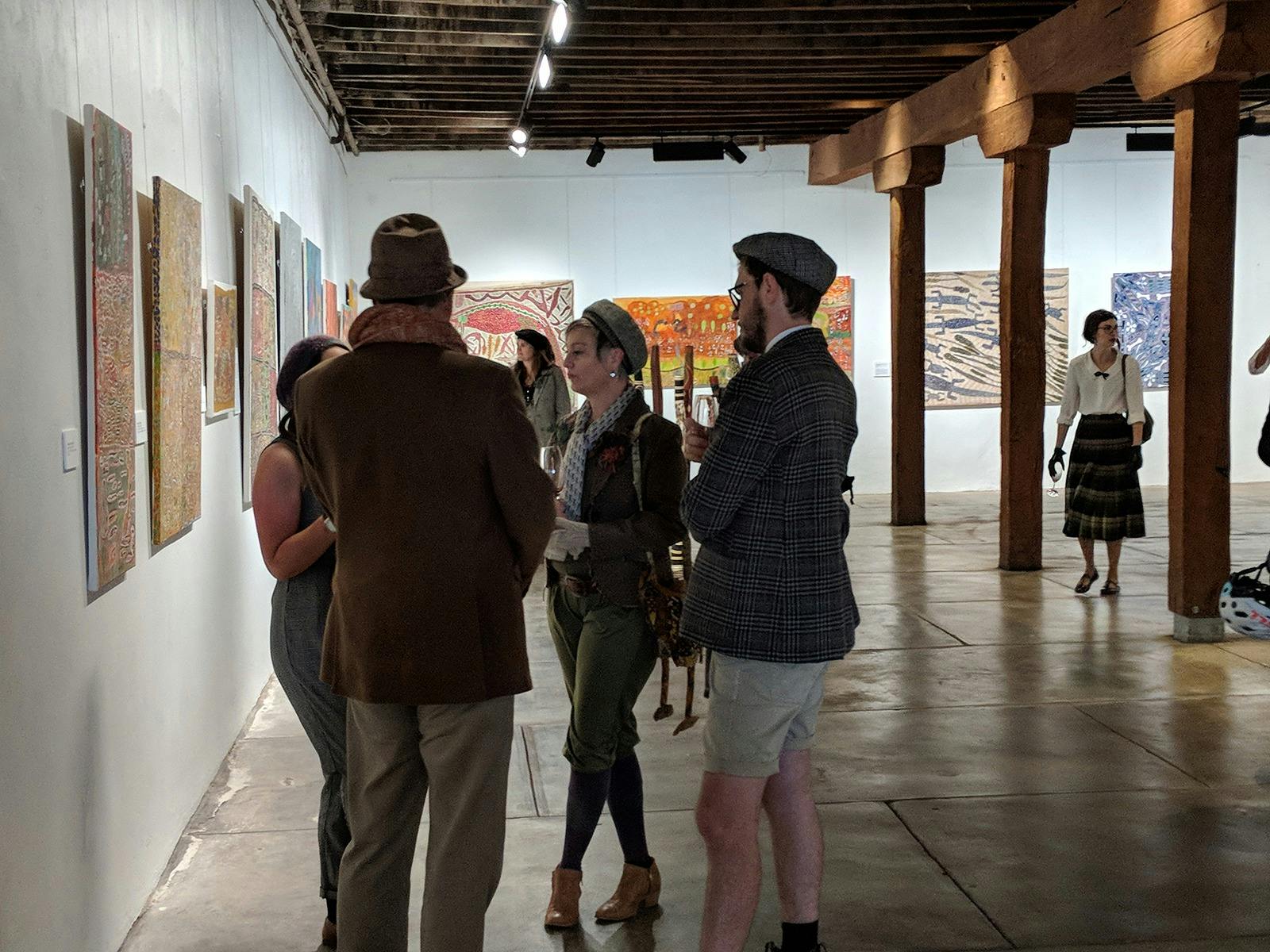 Group visiting the art gallery