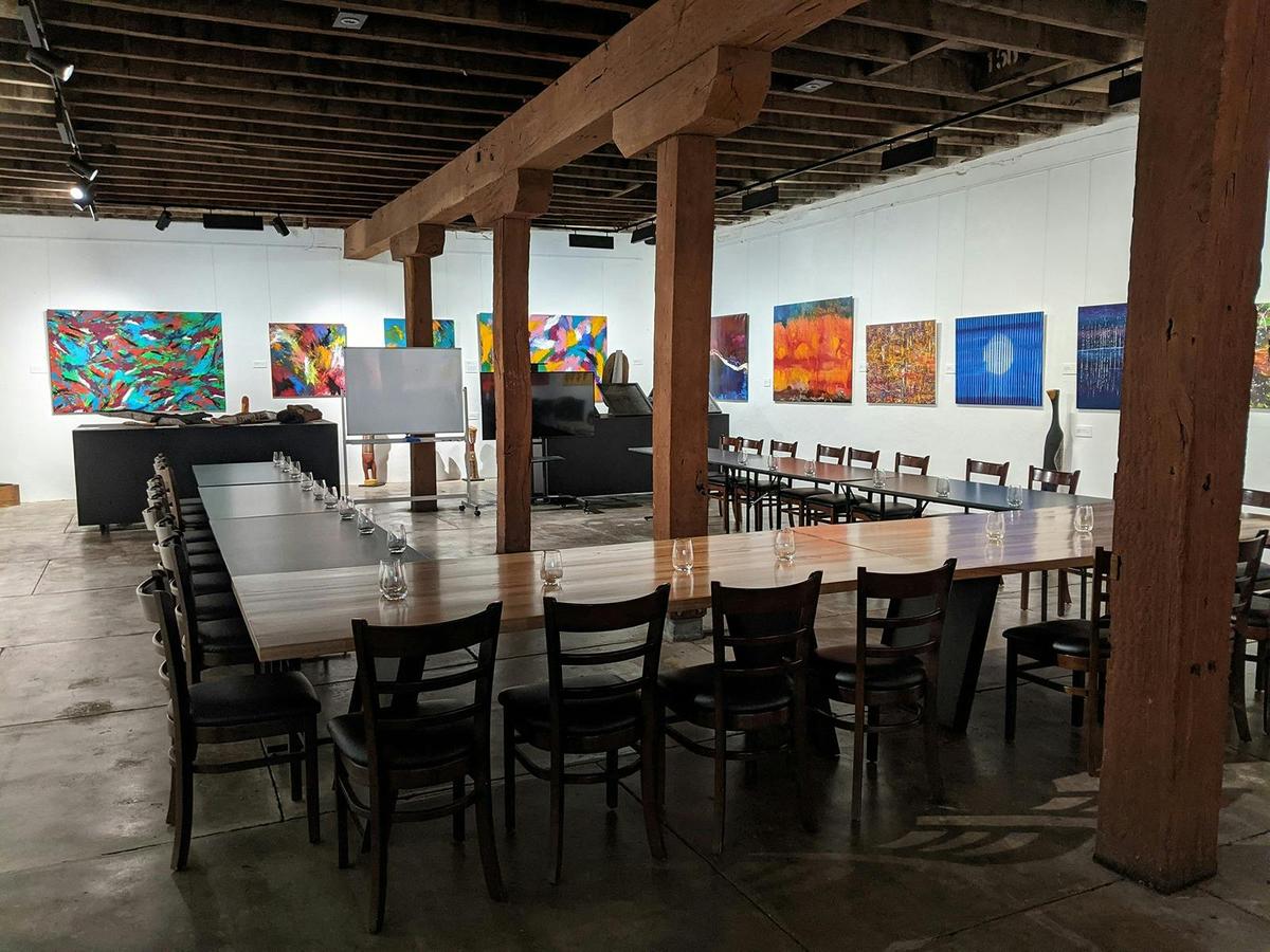 Conferencing in the gallery