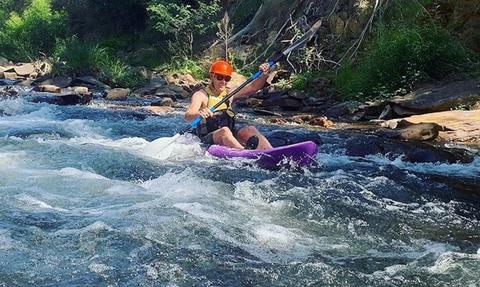 Bright White Water Paddle