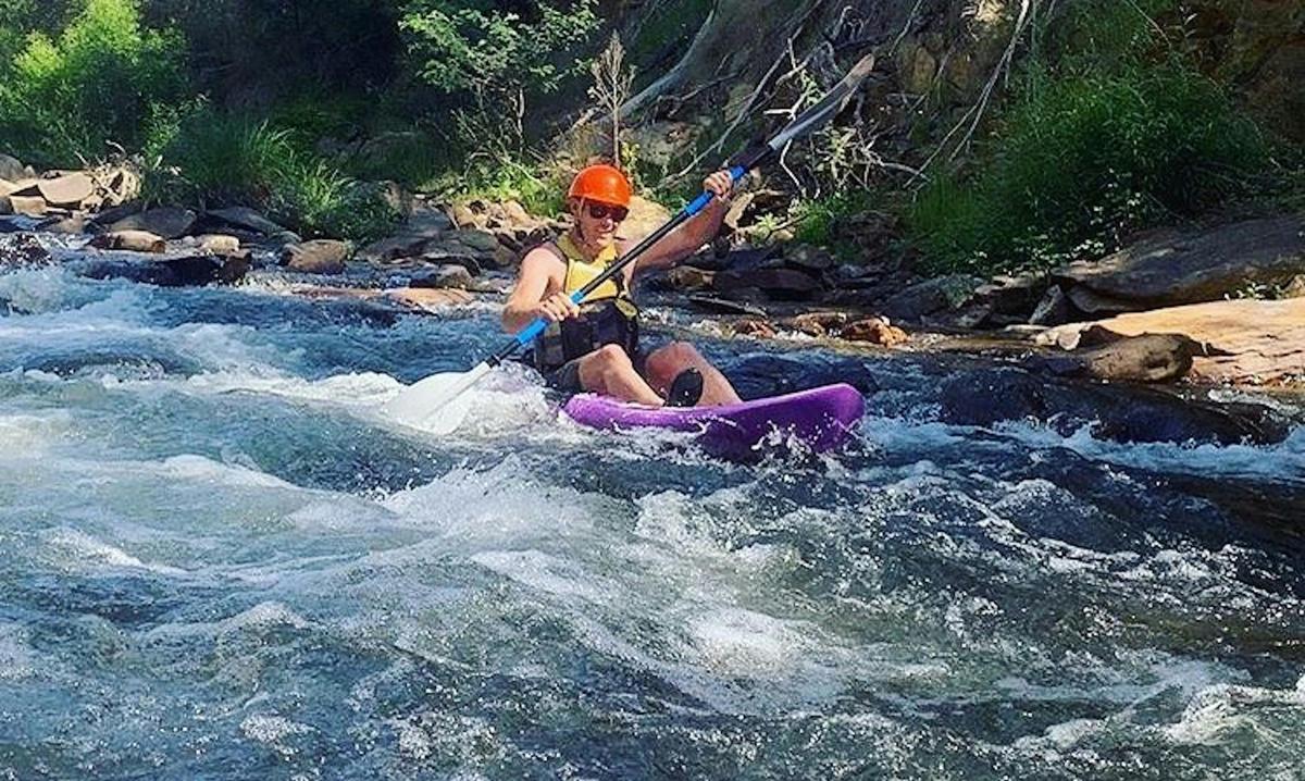 Bright White Water Paddle