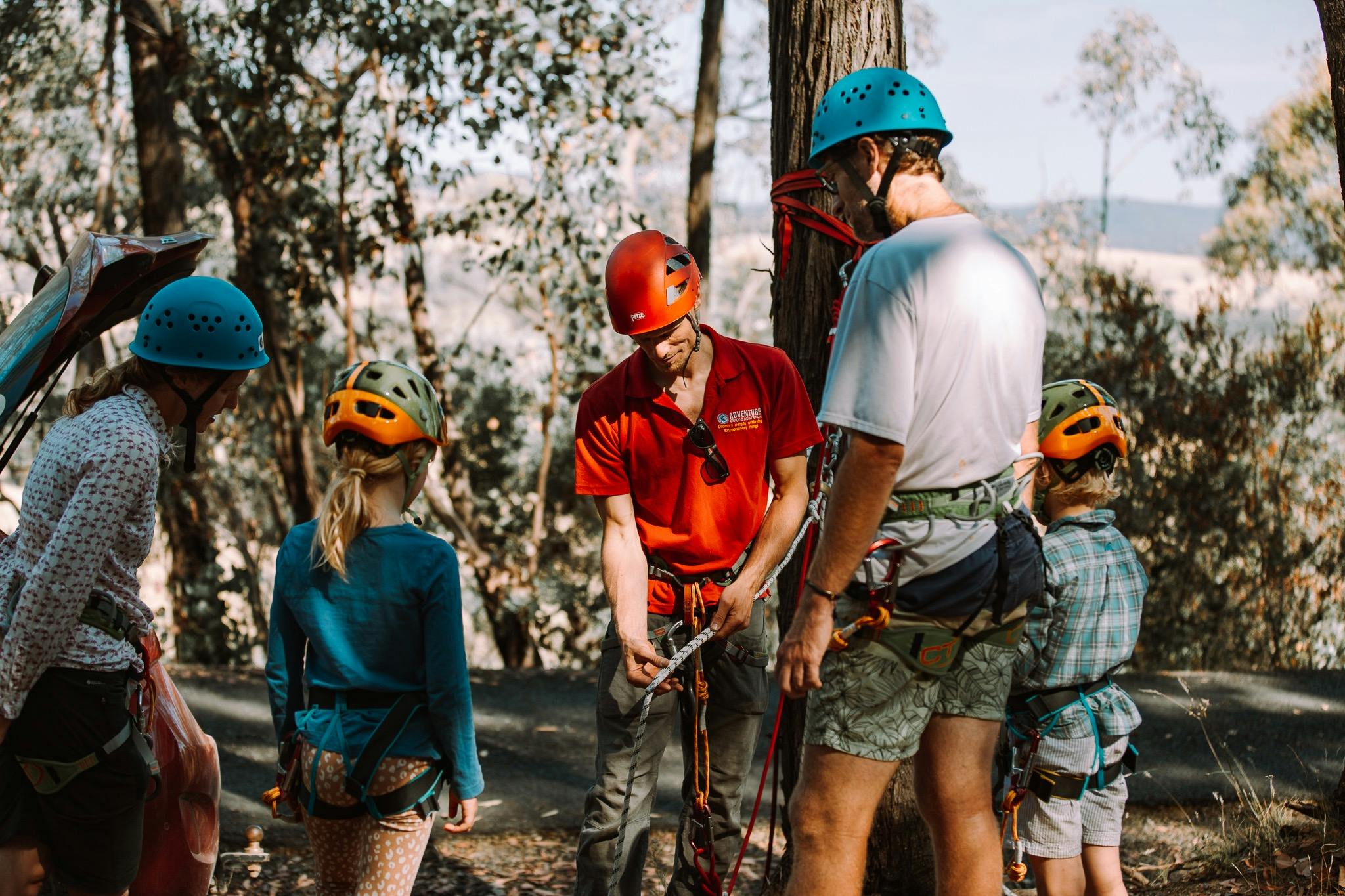 Family Abseiling Beechworth AGA
