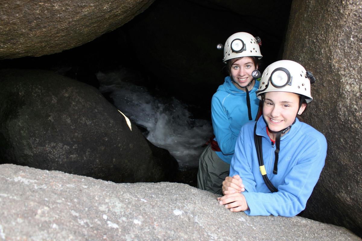 Caving through The Underground River