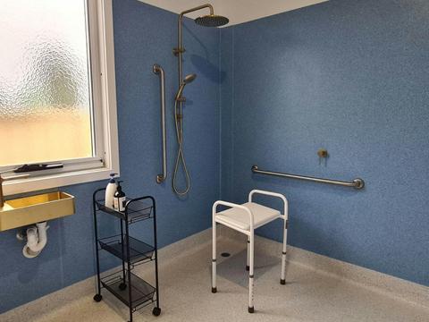 Shower in Accessible Holiday Cottage