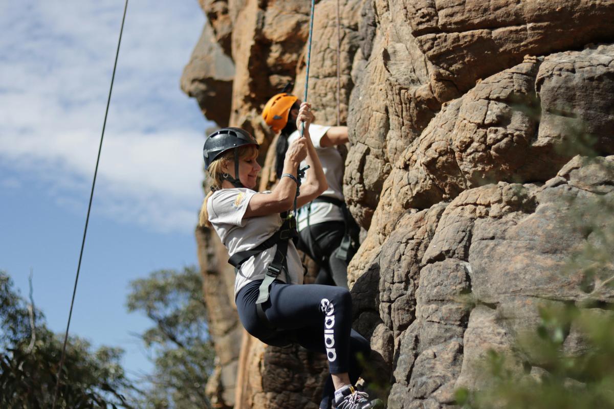 Rock climbing at the Bundaleer