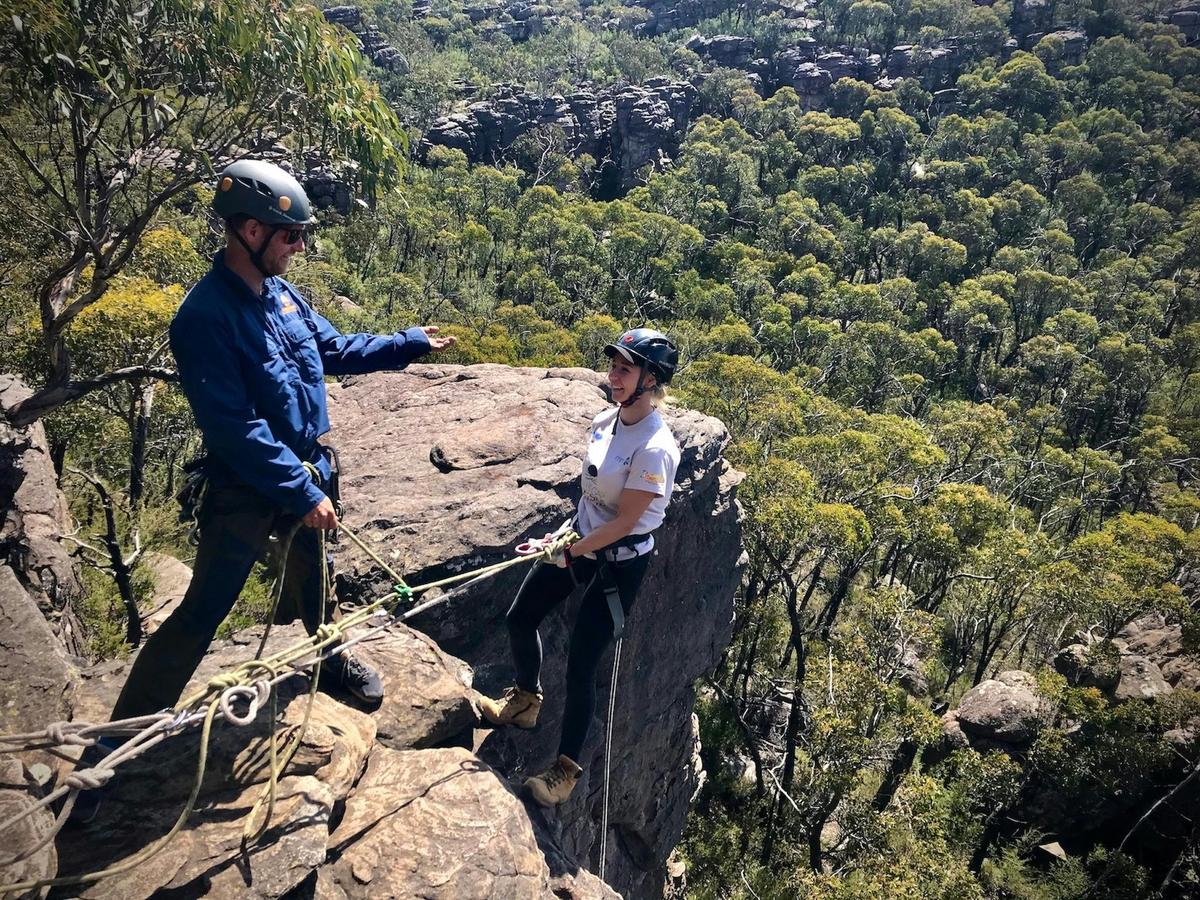Abseiling at the Bundaleer