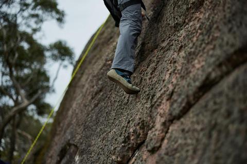 Rock climbing shoes allow you to grip on small edges of rock