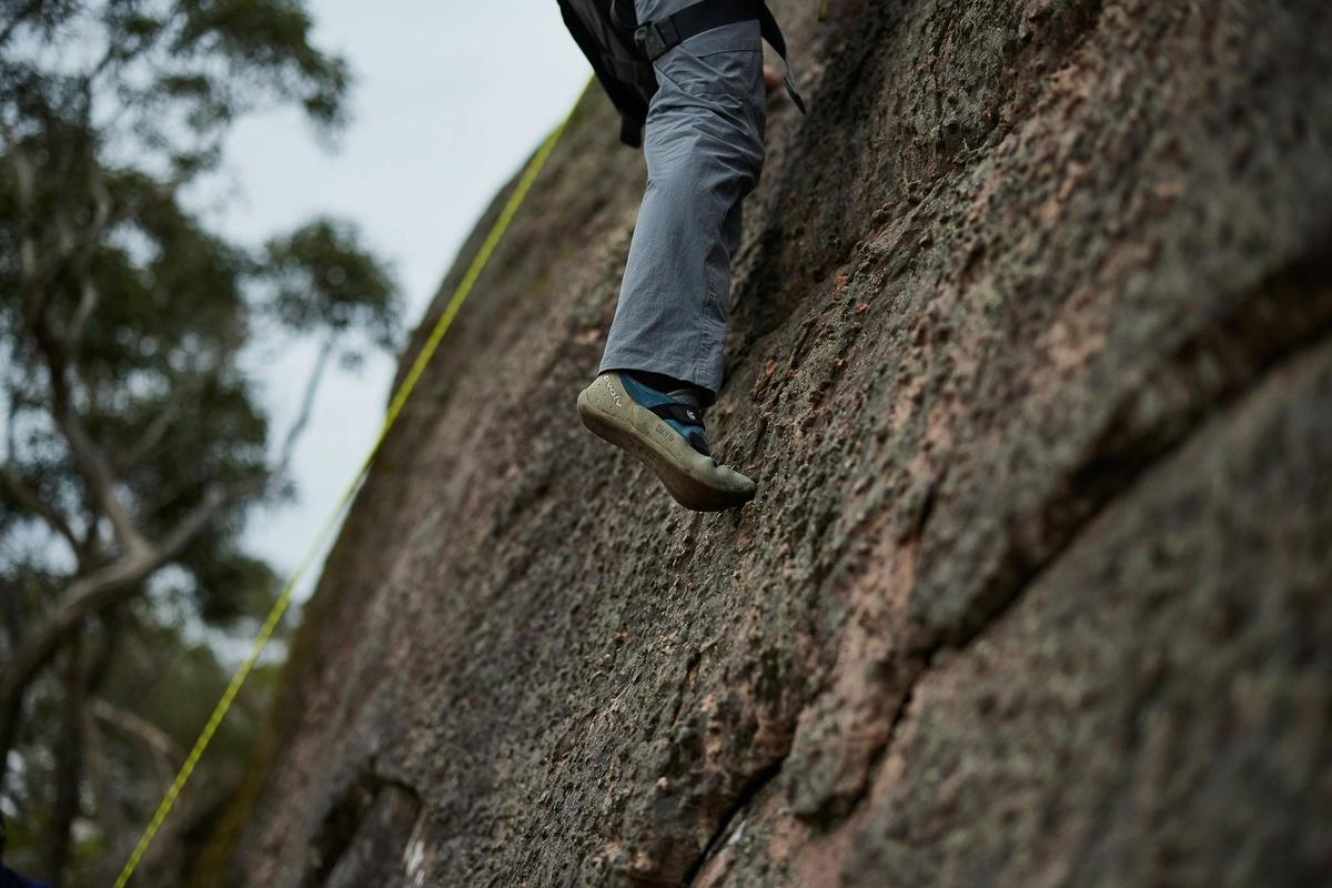 Rock climbing shoes allow you to grip on small edges of rock