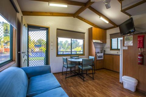 Executive Cabin living and dining area