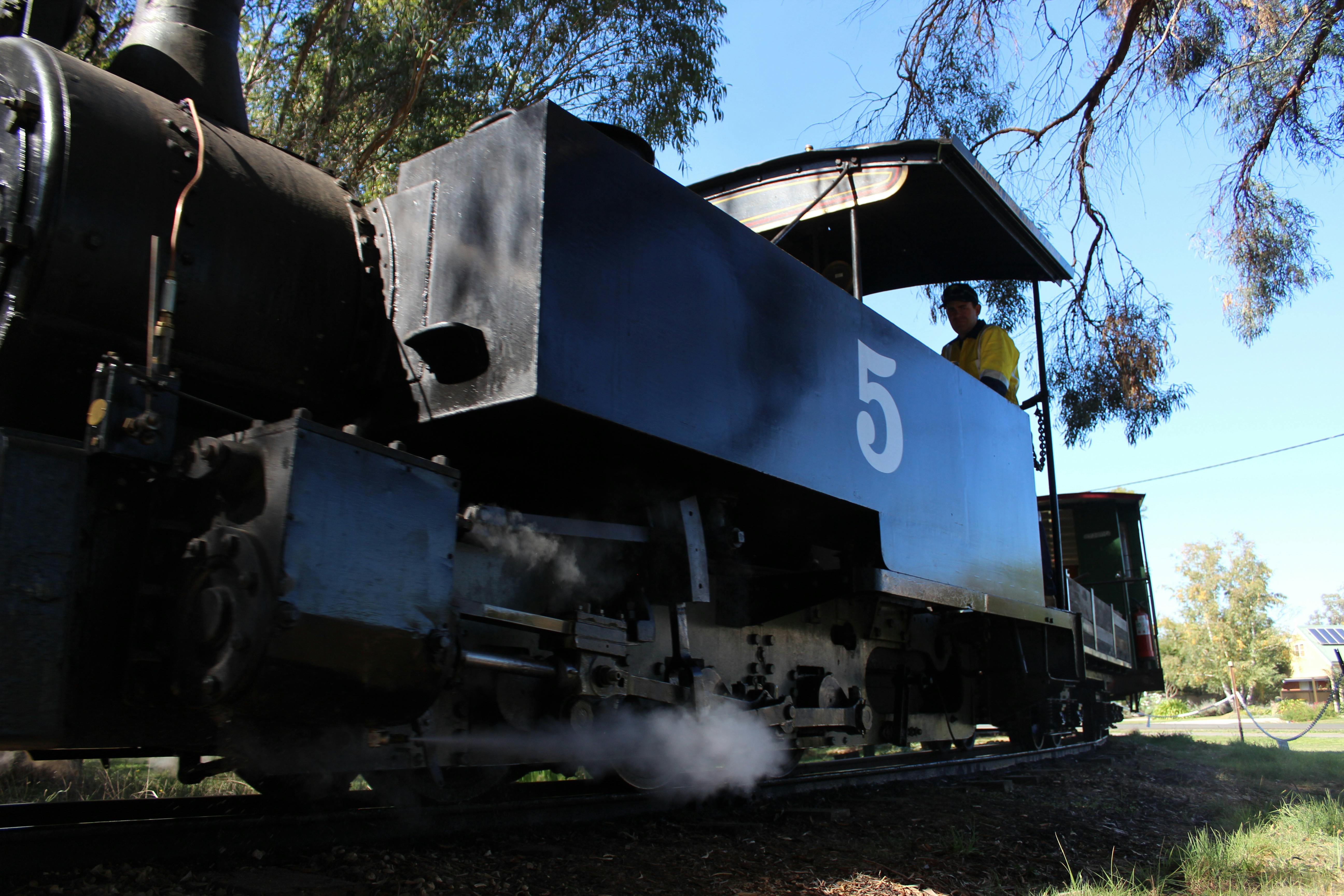 Our Fowler steam loco with a passenger train