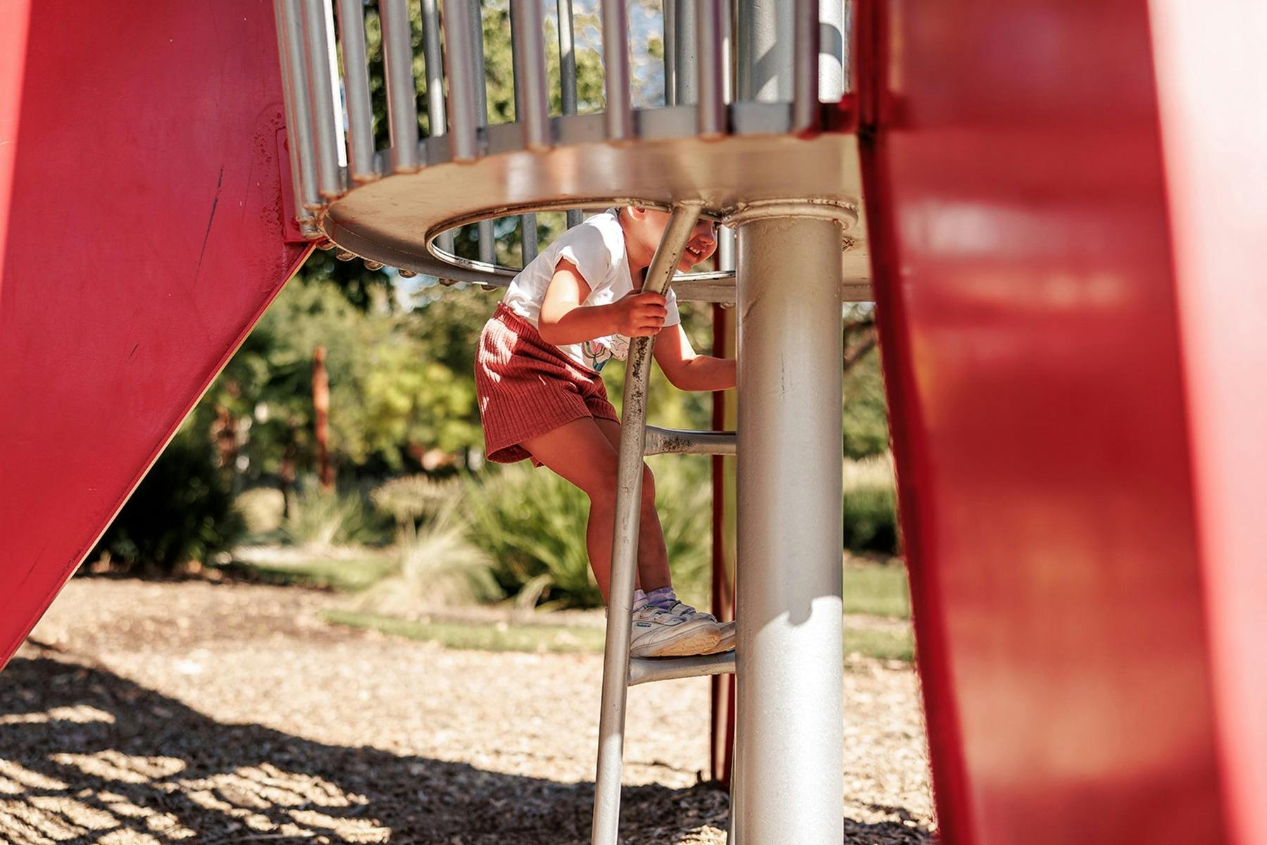 Climbing fun at the Benalla Adventure Park