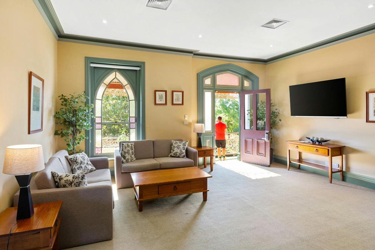 Beautiful light filled living area  in three bedroom apartment at Alzburg Resort