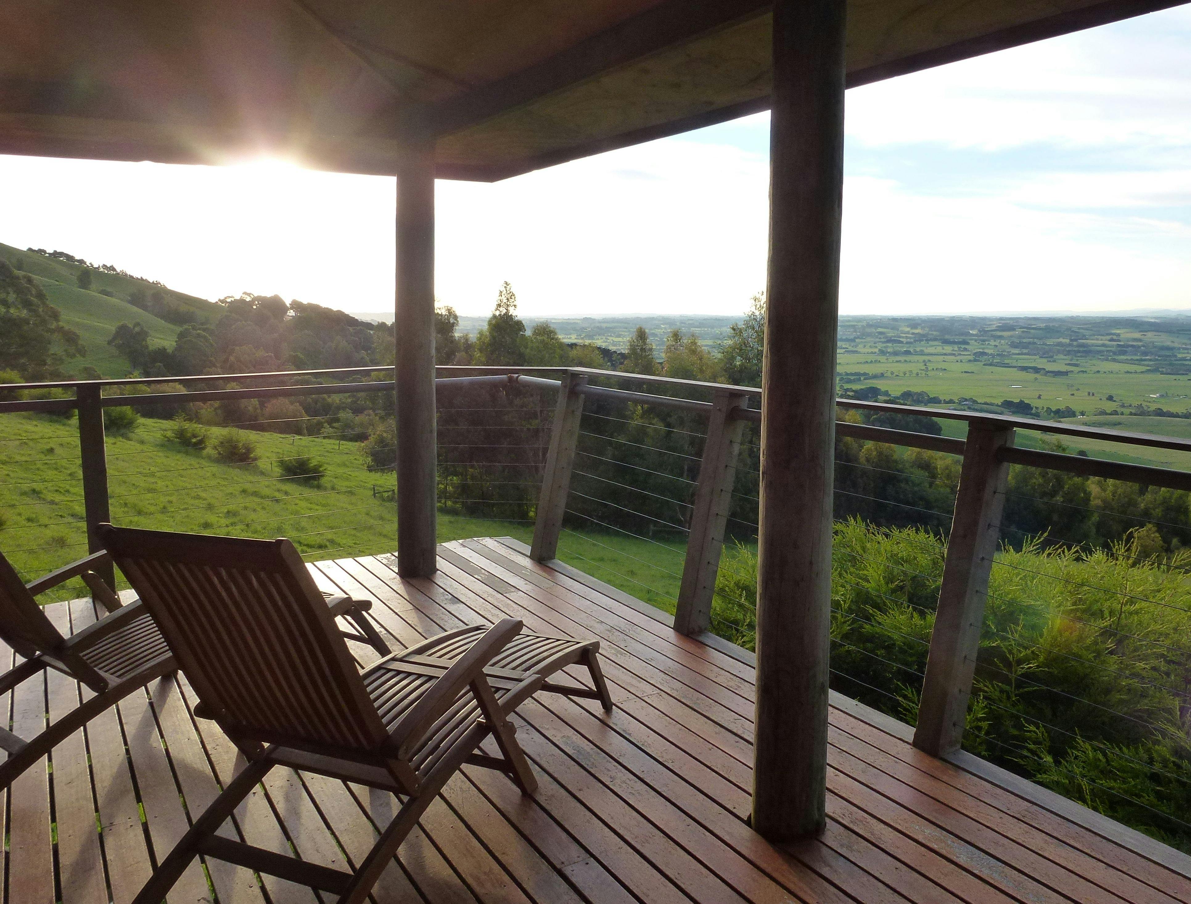 Relax on the deck and watch the weather
