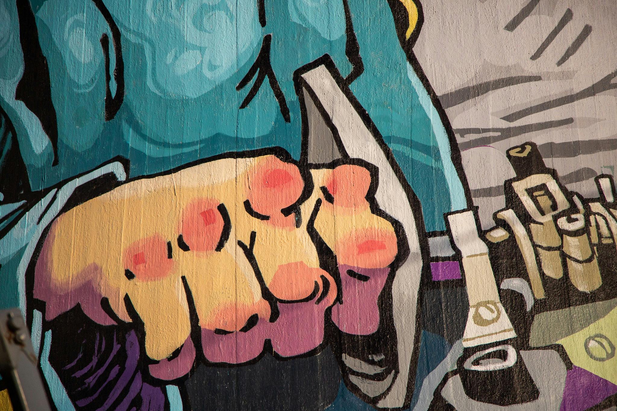 Albacutya Silo Art close-up detail