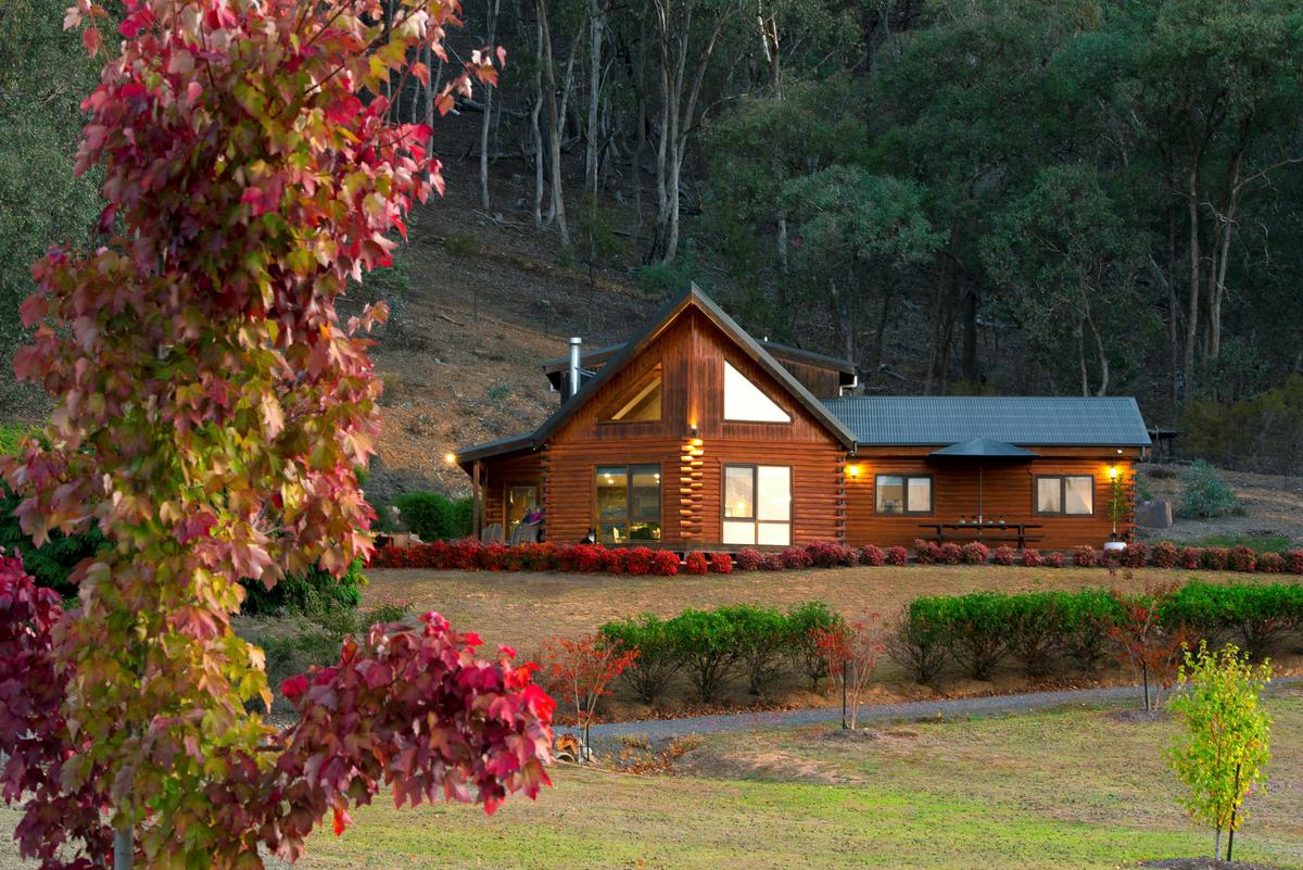 A luxurious timber home nestled in native bushland offering serenity and style