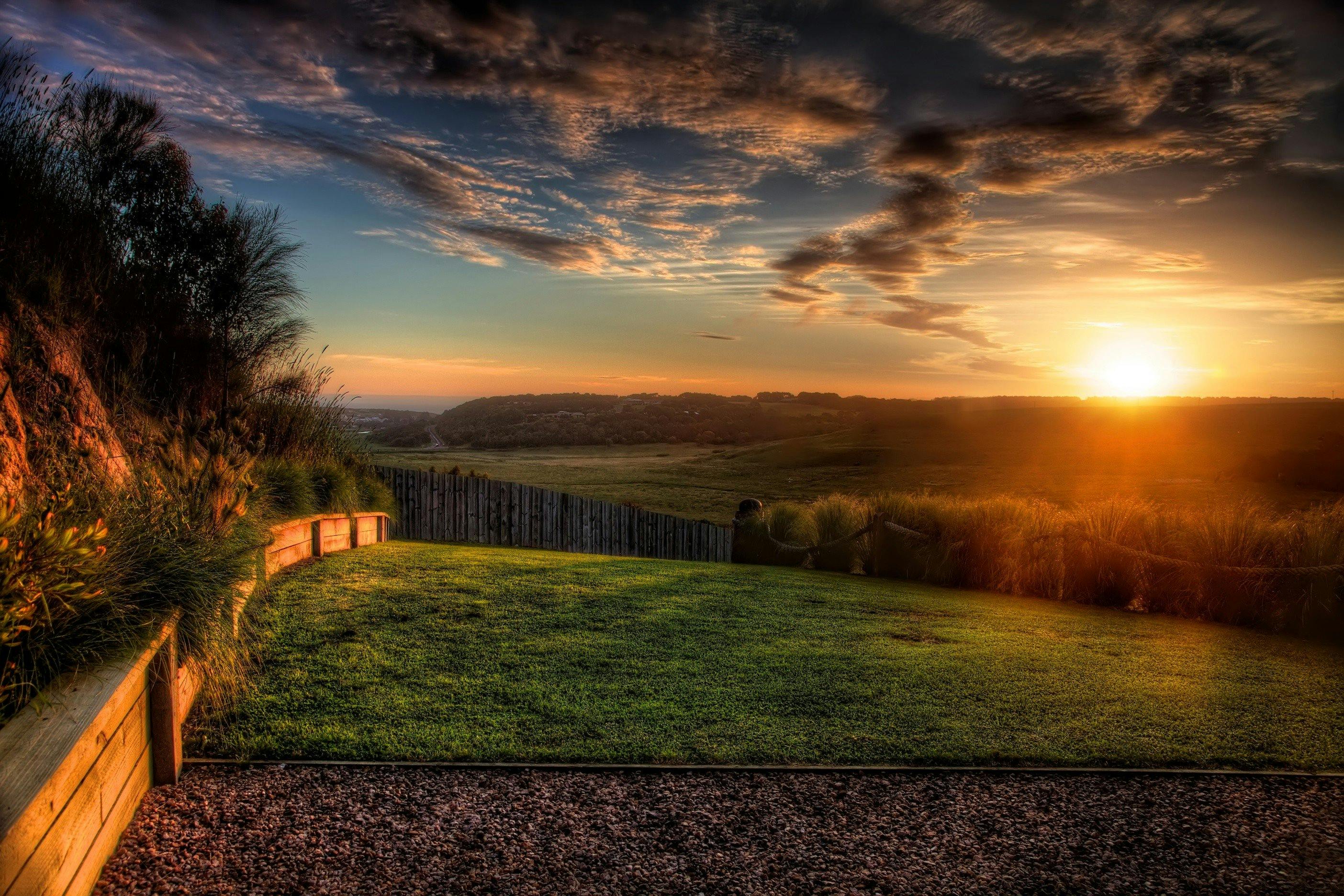 Sunset from the deck