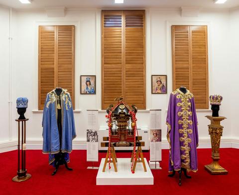 Room features objects related to Moomba Festival, 1956 Olympics, public art maquette & Street Art