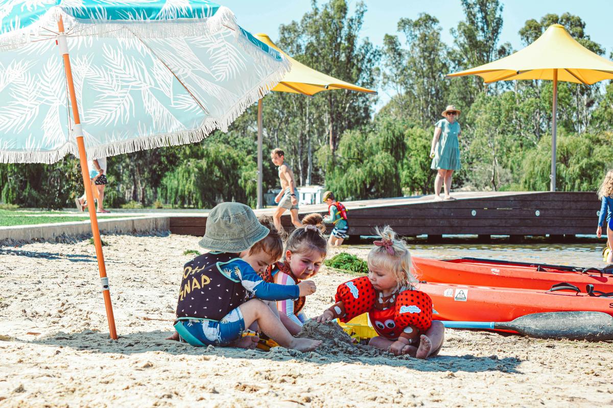 Sandplay at Cohuna Beach