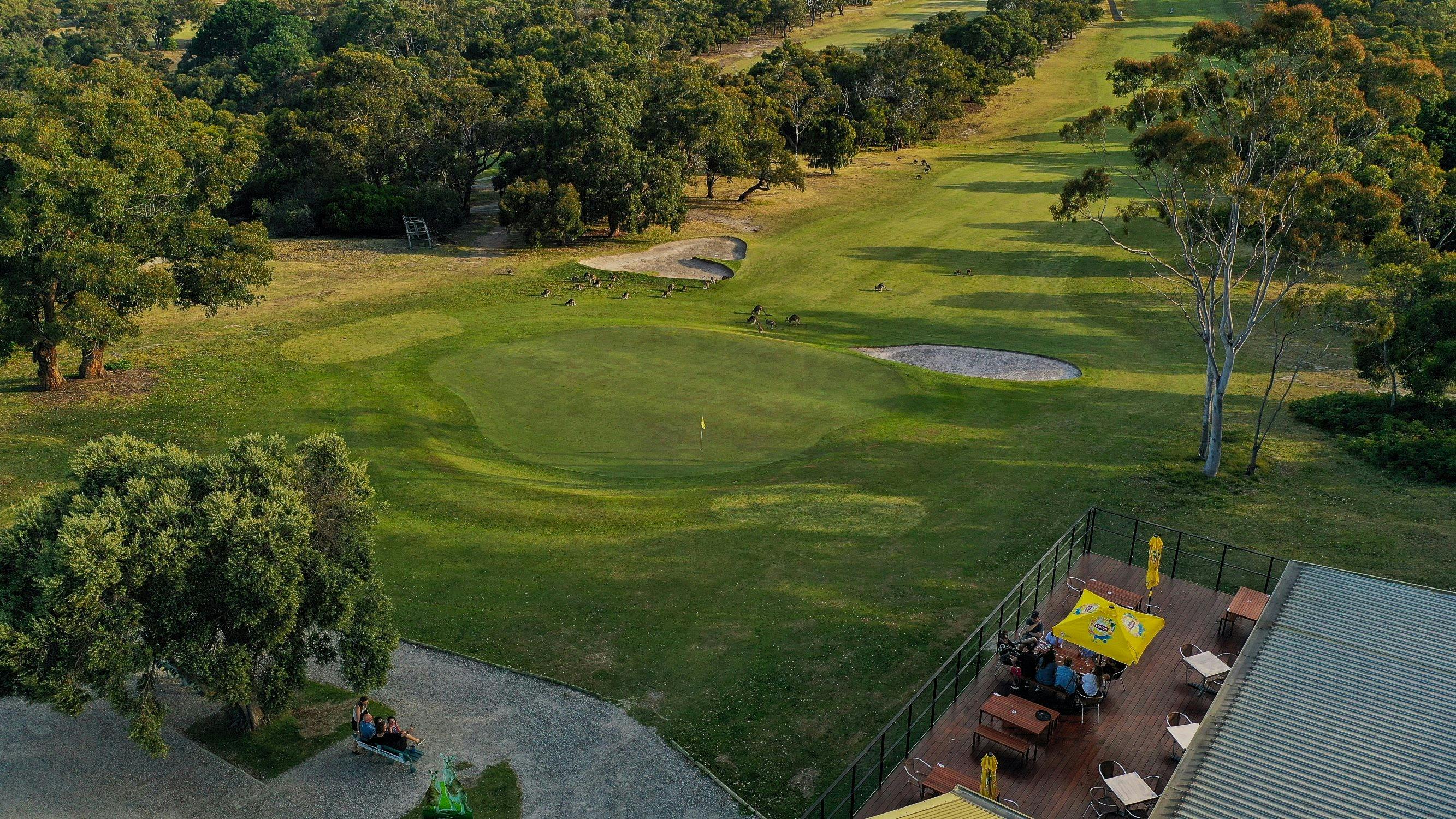 Aerial view 18th