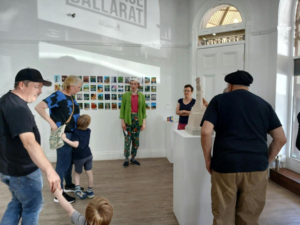 Visitors at Art Space Ballarat