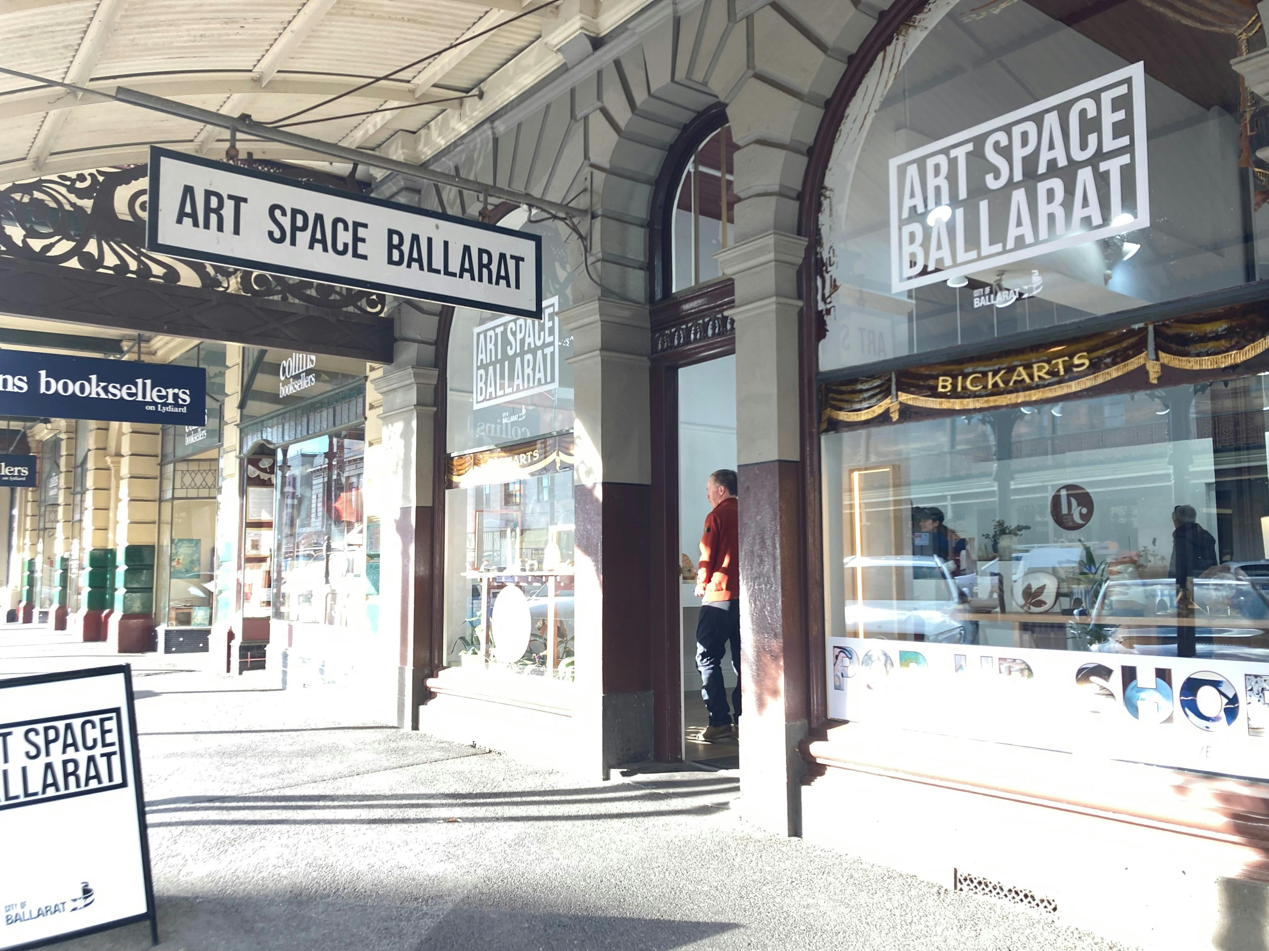 Street frontage of Art Space Ballarat