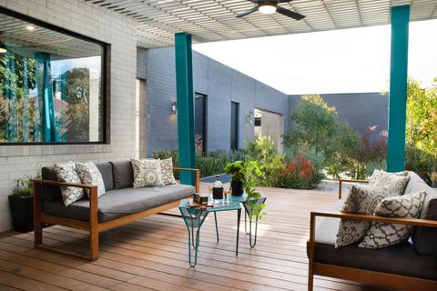 Outside deck
