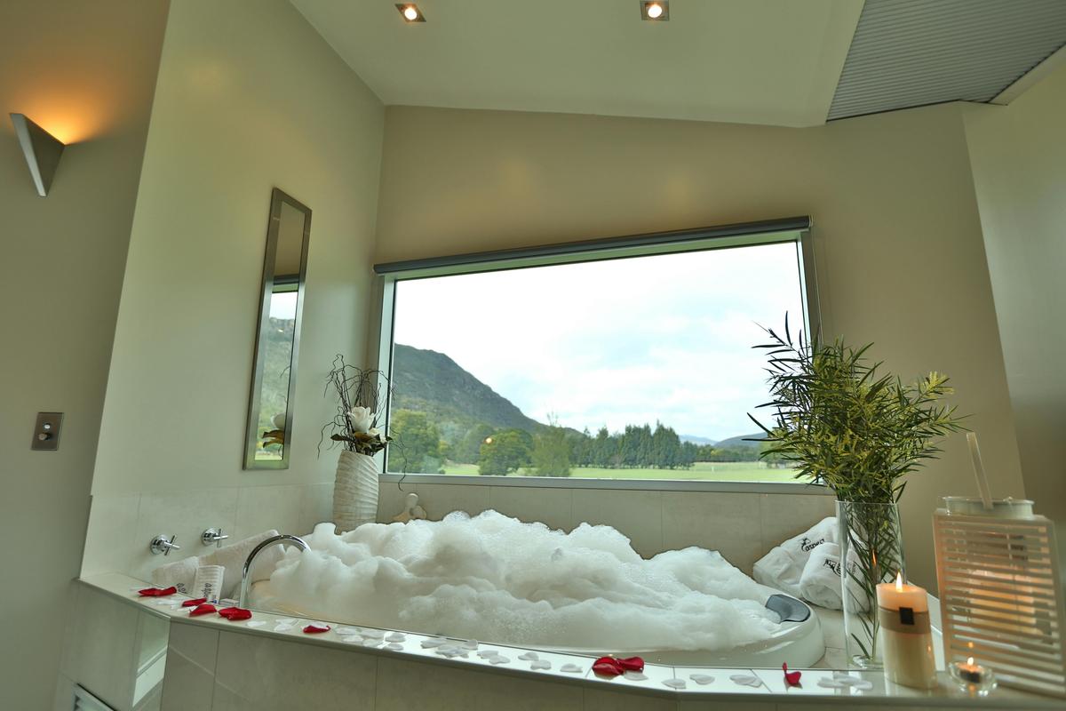 Huge double spa bath