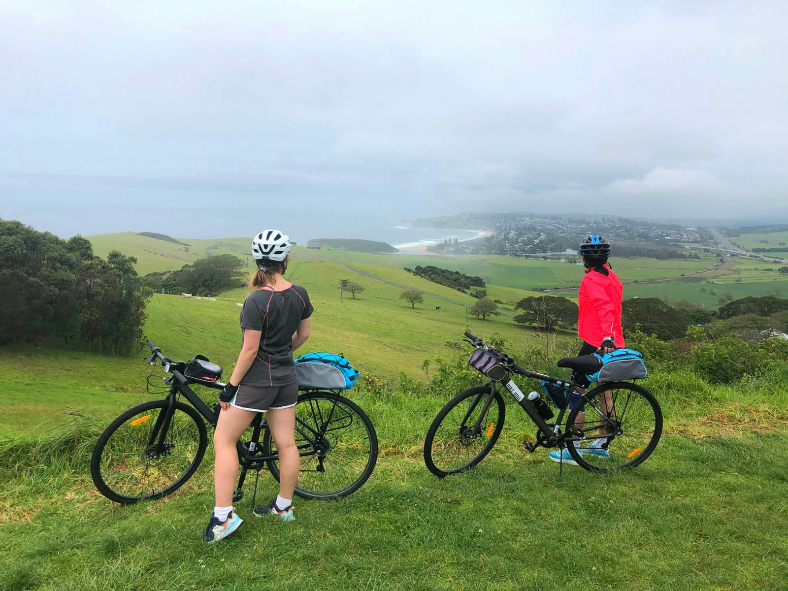 Stopping to admire the view on the NSW South Coast.