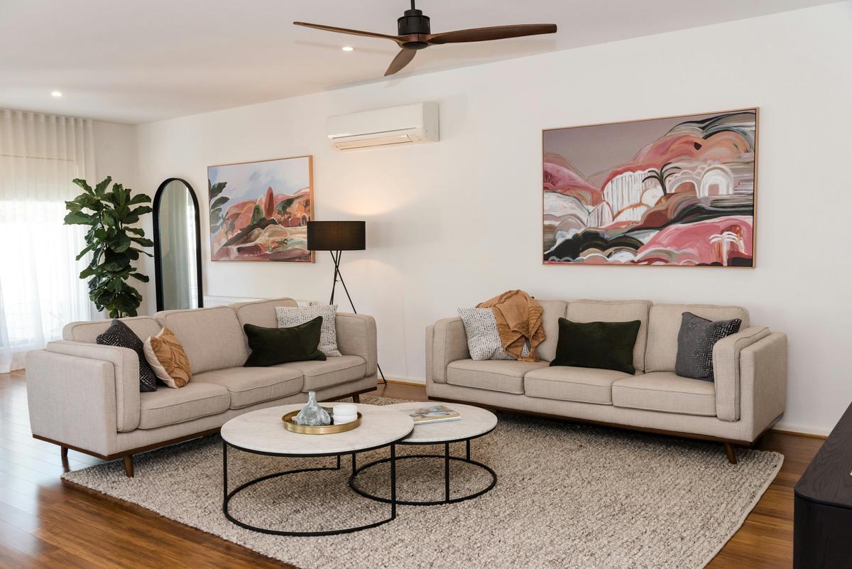 Lounge in Warby Street Apartment Wangaratta