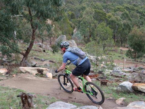Mountain bikers of all levels will enjoy the network of trails in two iconic locations