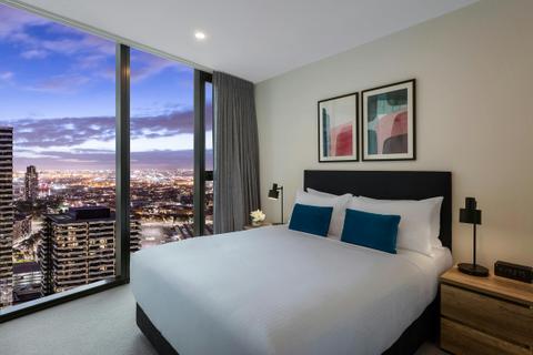Avani Melbourne Central Residences-1 Bedroom Suite-Bedroom-HR