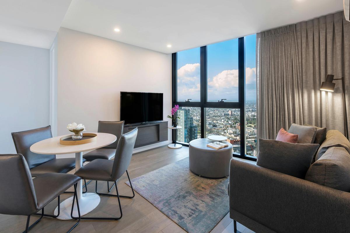 Avani Melbourne Central Residences-2 Bedroom Suite-Living-Out-HR