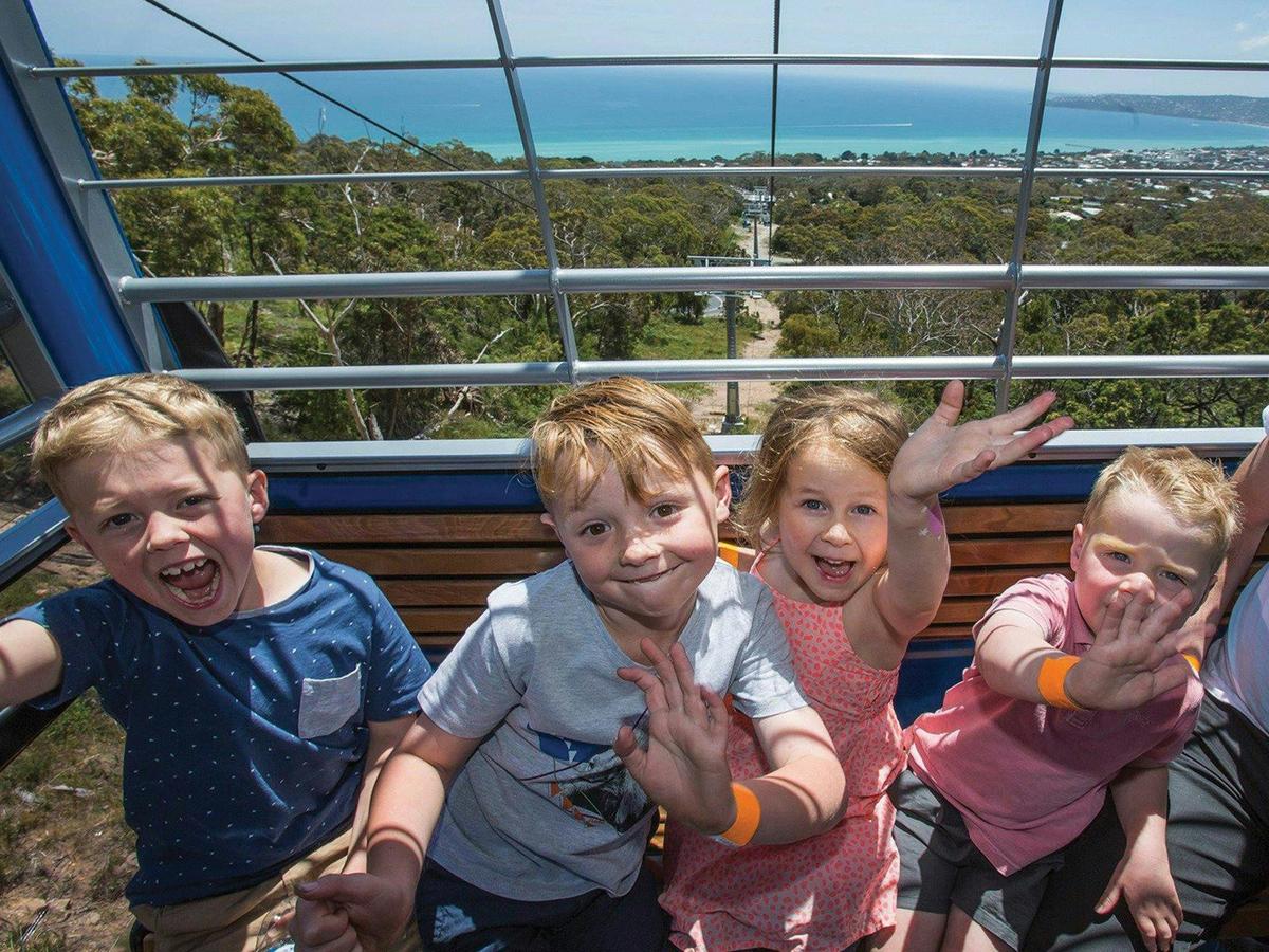 On the Journey inside an Arthurs Seat Eagle gondola