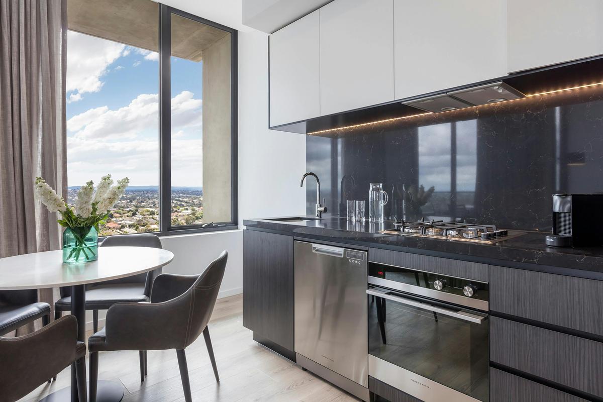 Avani Melbourne Box Hill Residences-2 Bedroom Suite-Kitchen-1-HR