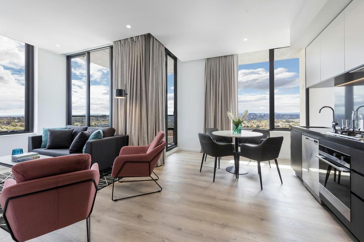 Avani Melbourne Box Hill Residences-2 Bedroom Superior Suite-Living-Out-HR