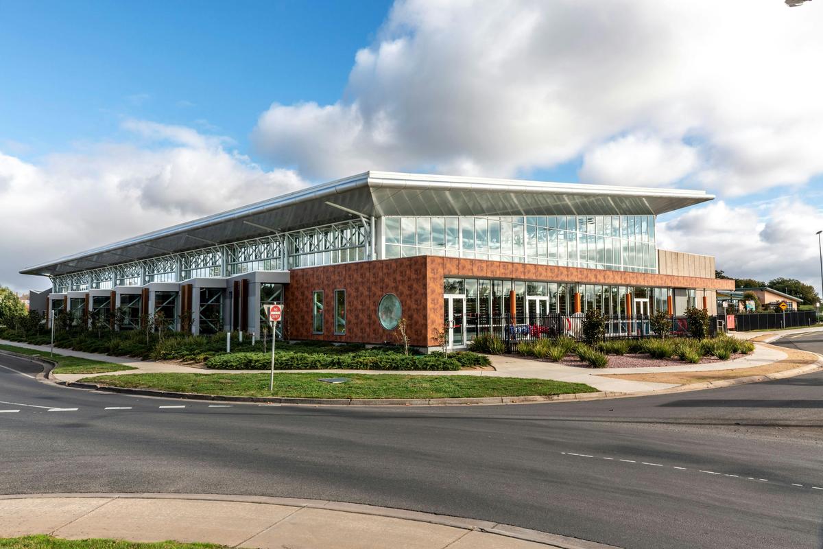 The exterior of the Ballarat Aquatic and Lifestyle Centre