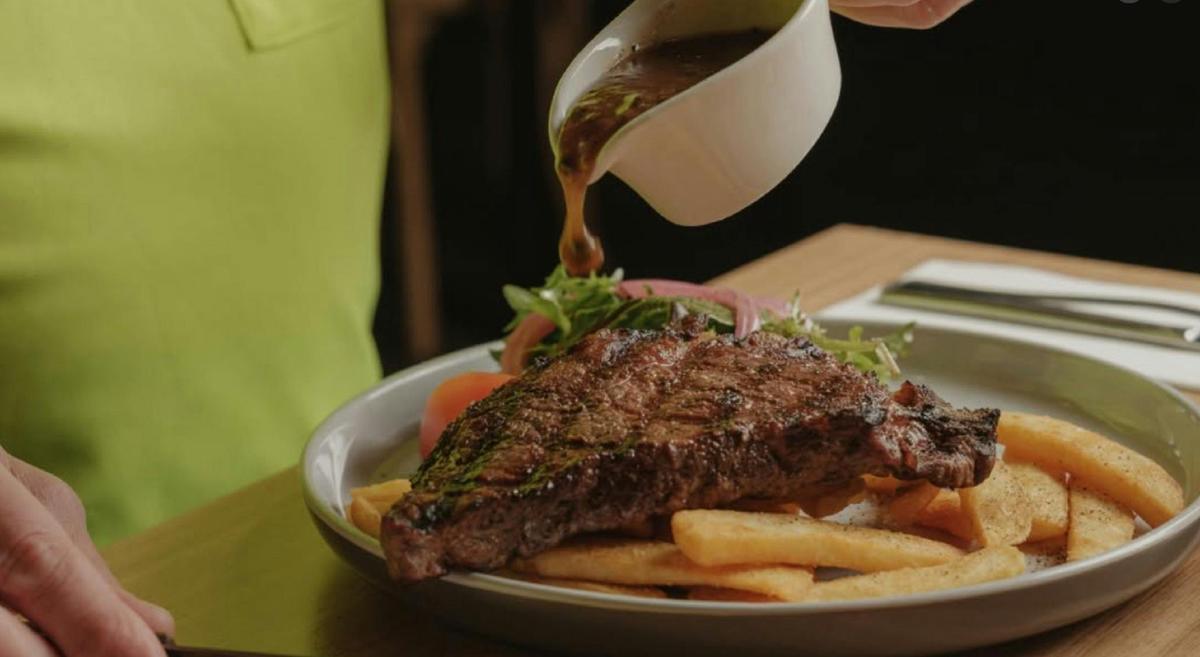 Mouthwatering steak cooked to your liking