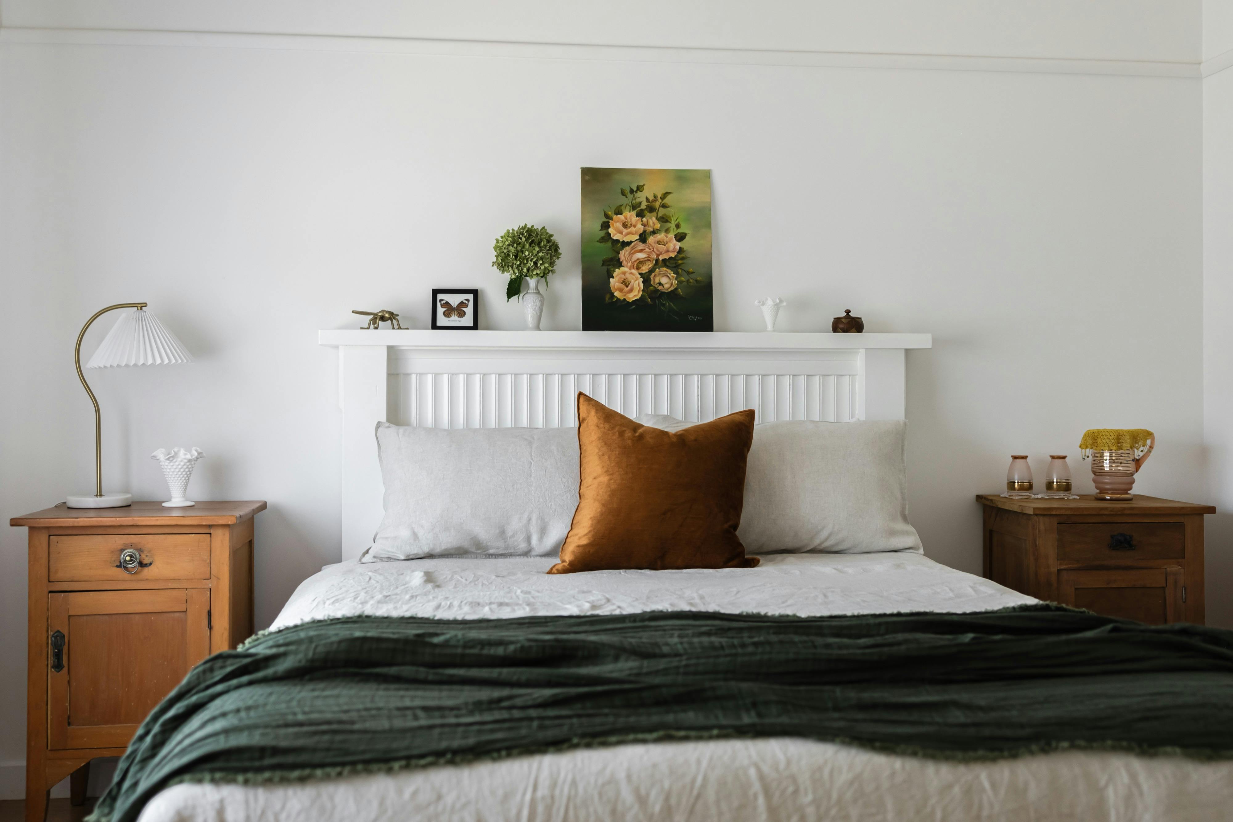 Our second bedroom has a luxurious queen bed and ample blankets snuggly under.