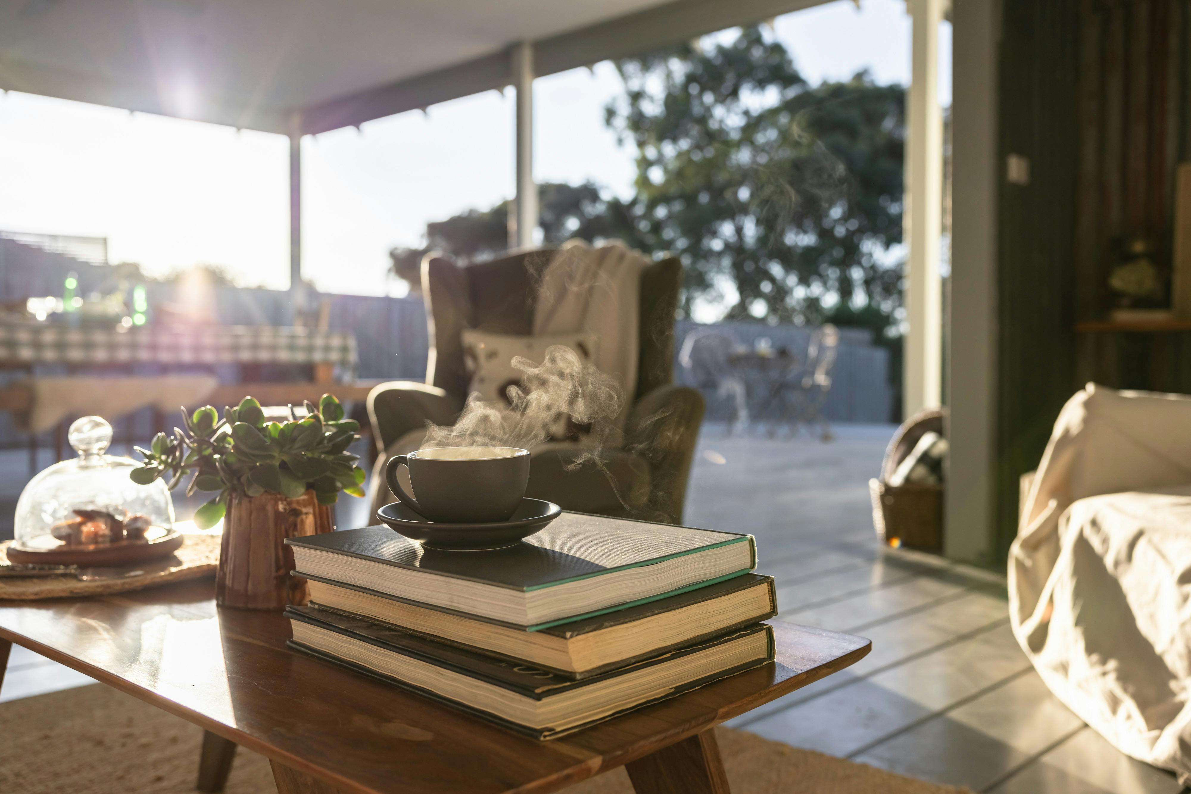 The spacious under cover area out the back offers plenty of place to relax