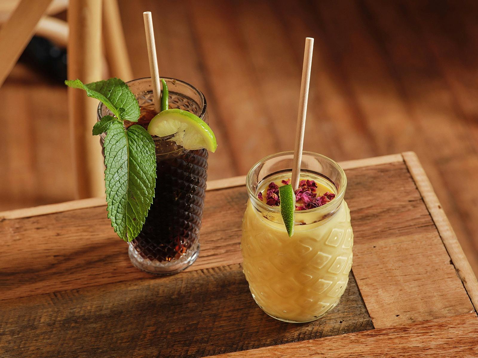 Tropical inspired drinks