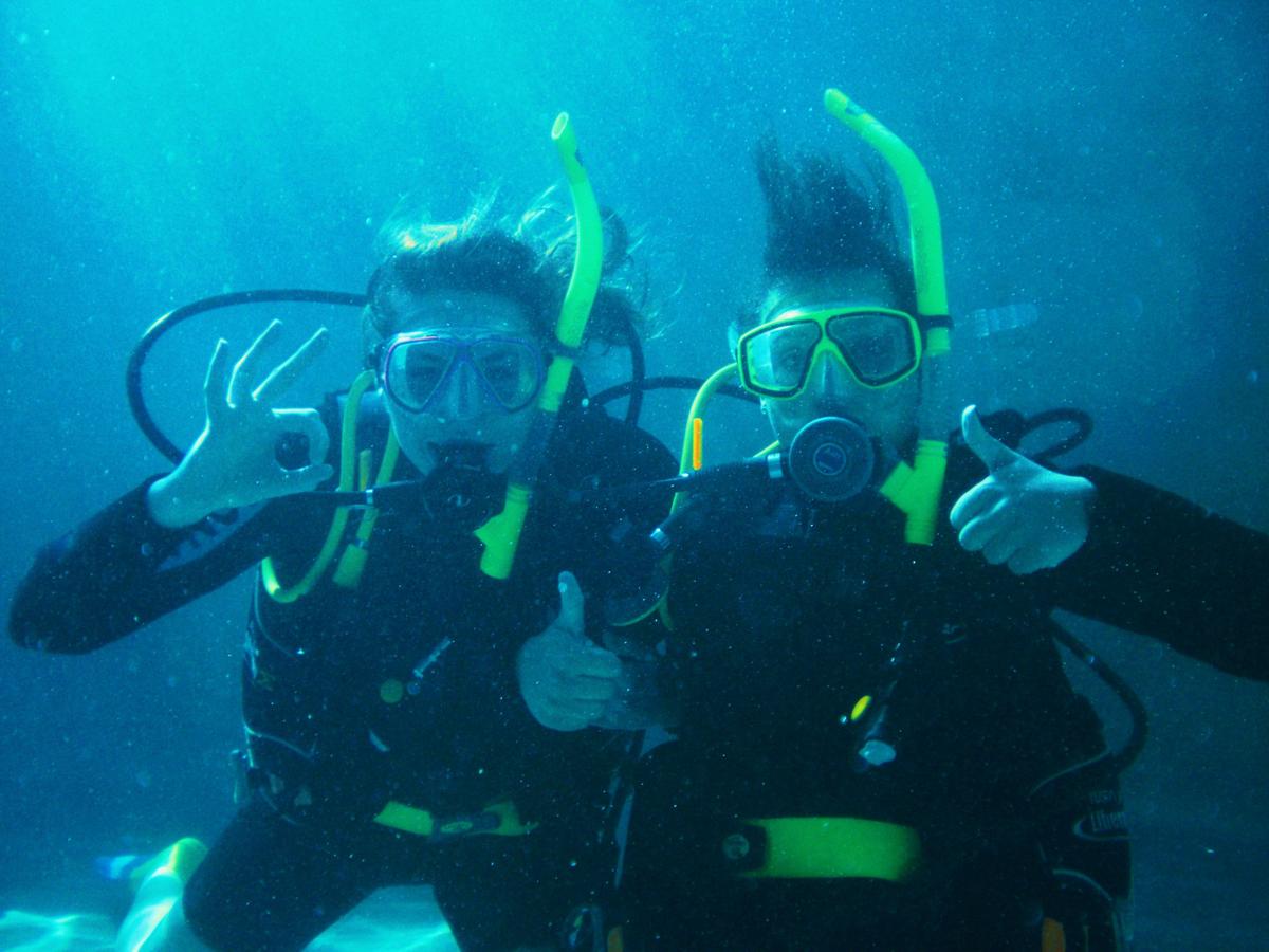 Enjoying the underwater environment