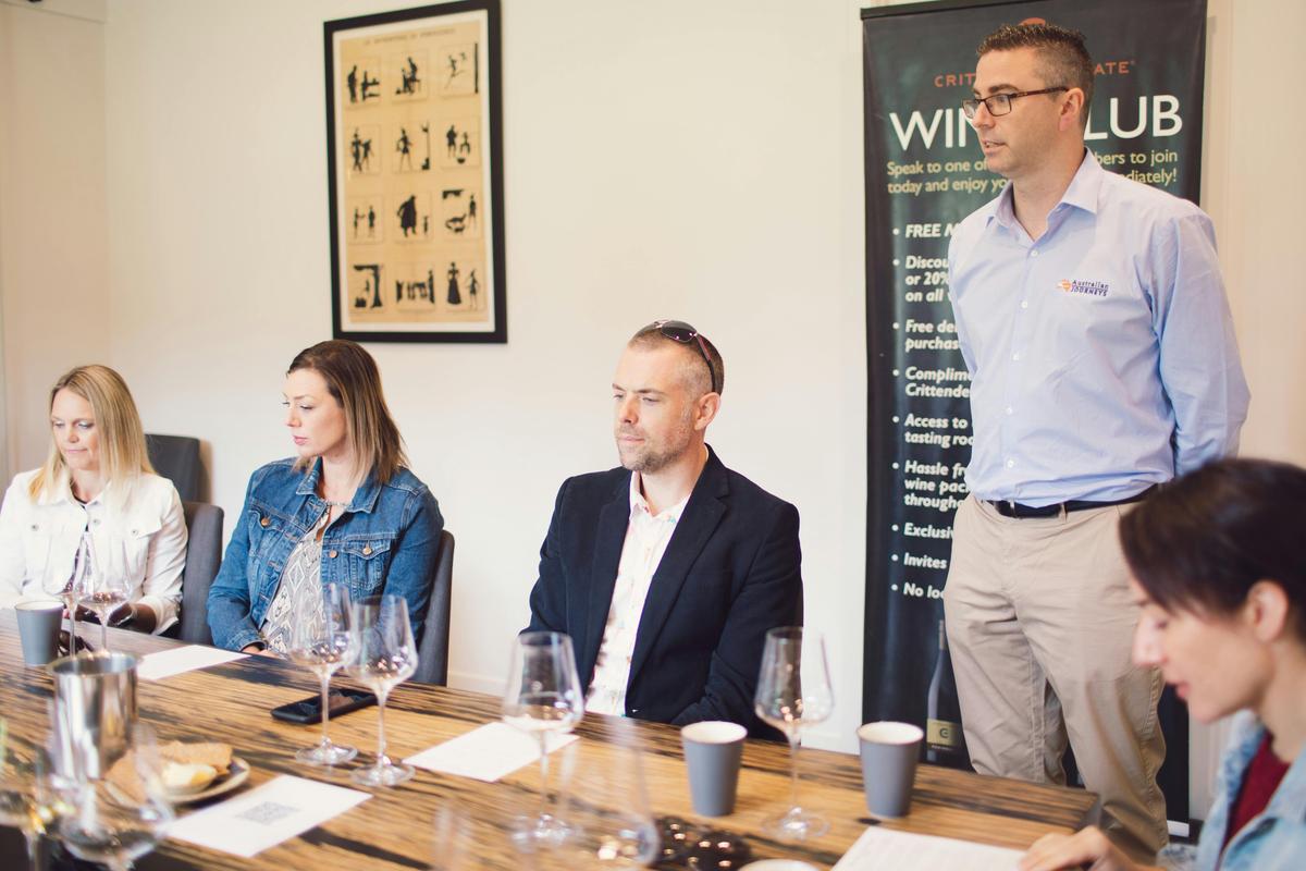 Private tasting room Crittenden Estate