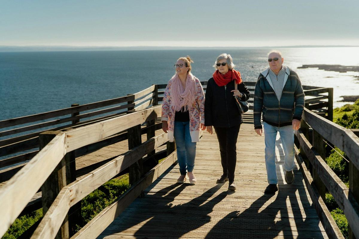 guests enjoying the board walk