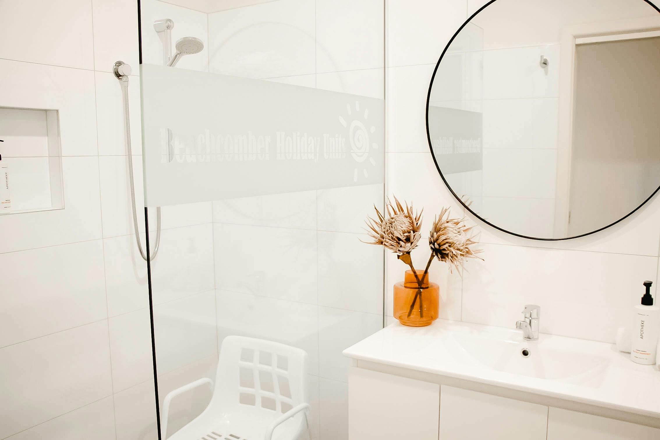 Bathroom with walk-in shower
