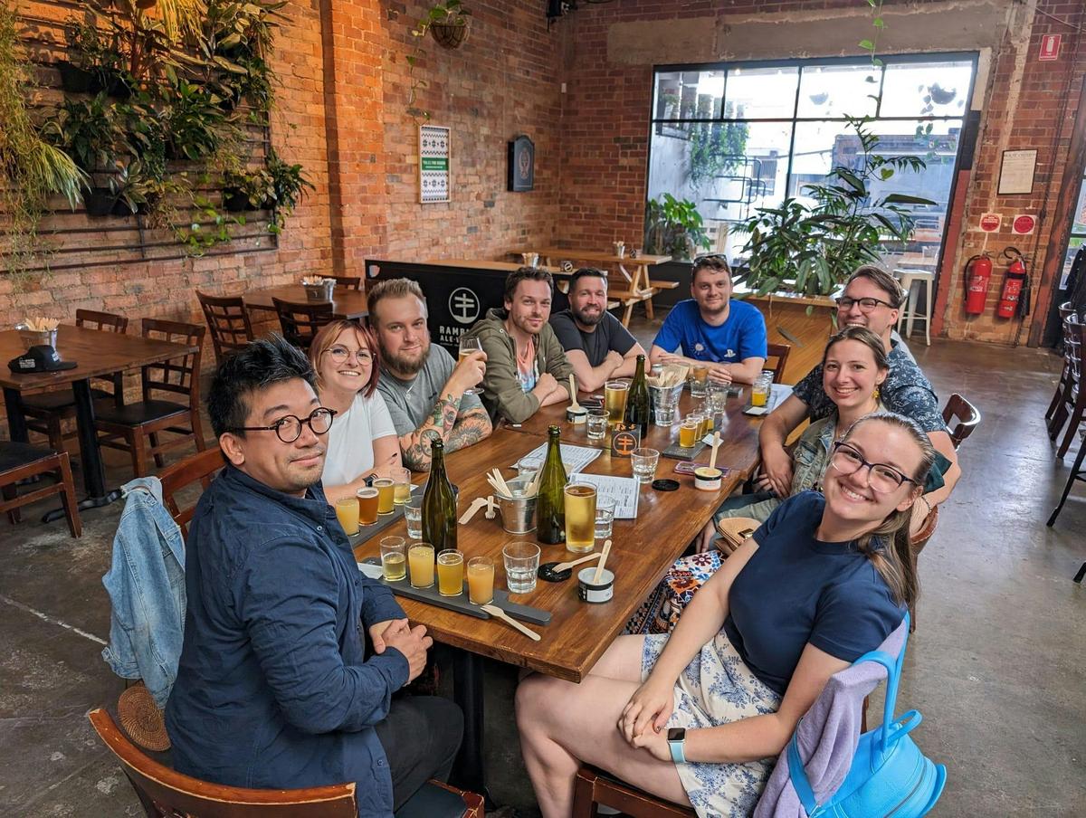 Group pic at Ramblers Ale Works