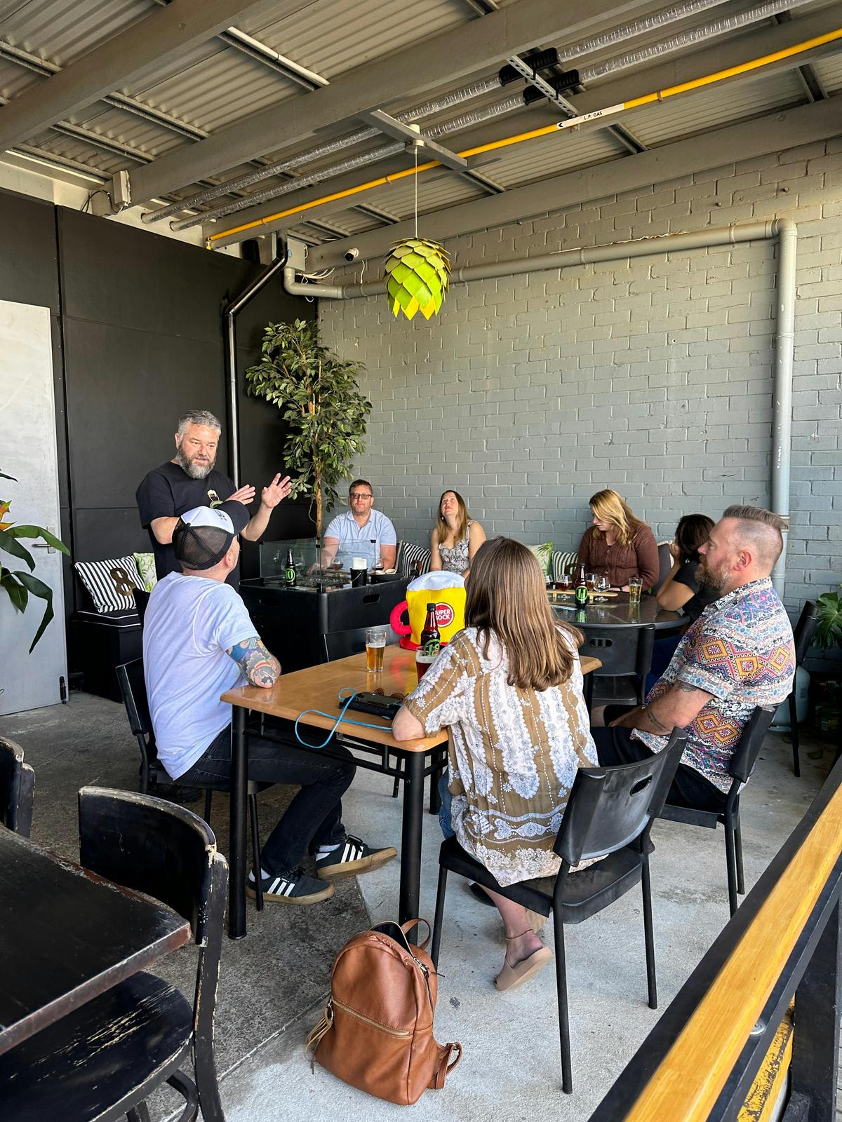 Beer chat at 8 Track Brewery