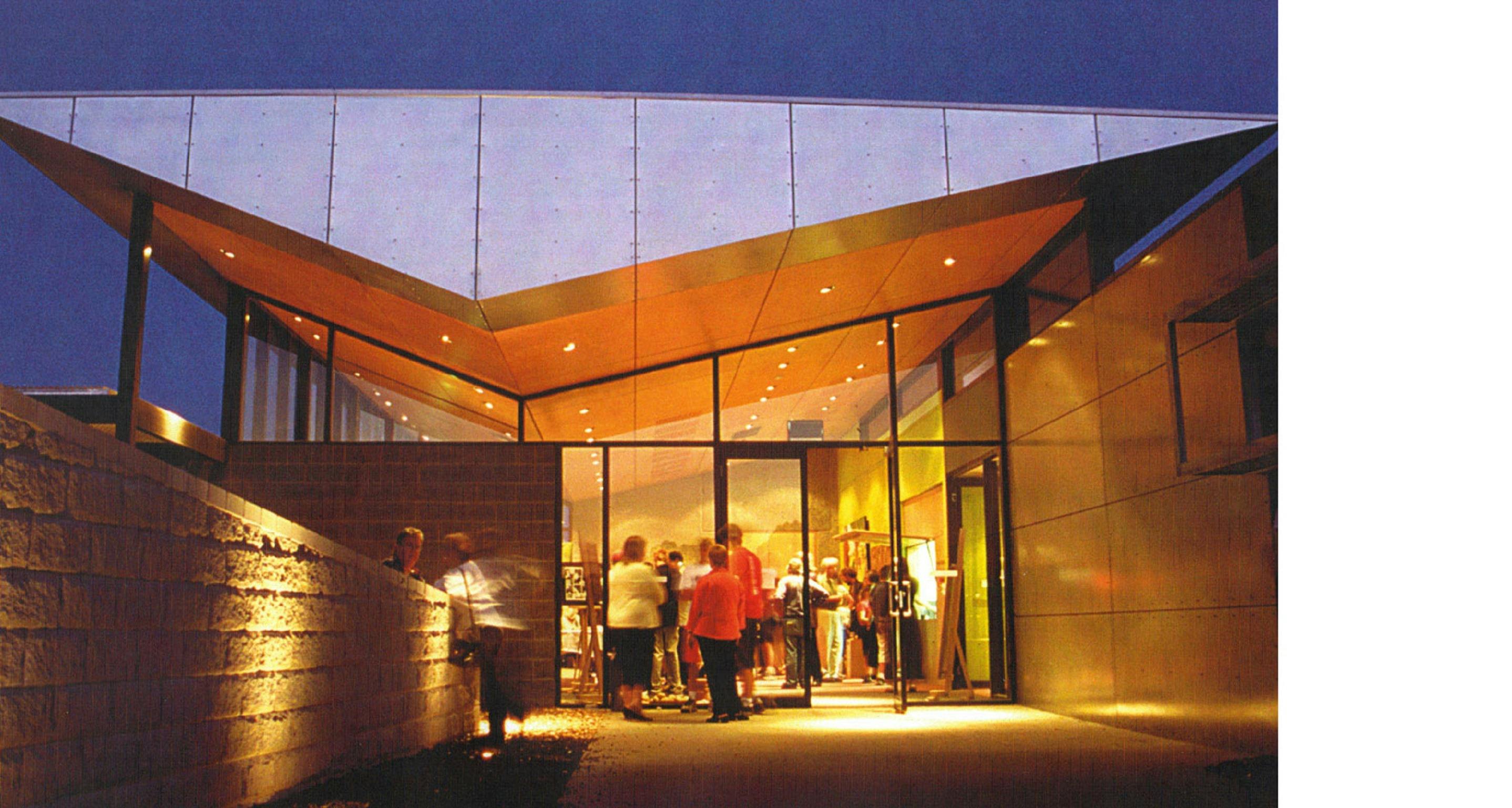 The Potato Shed at night