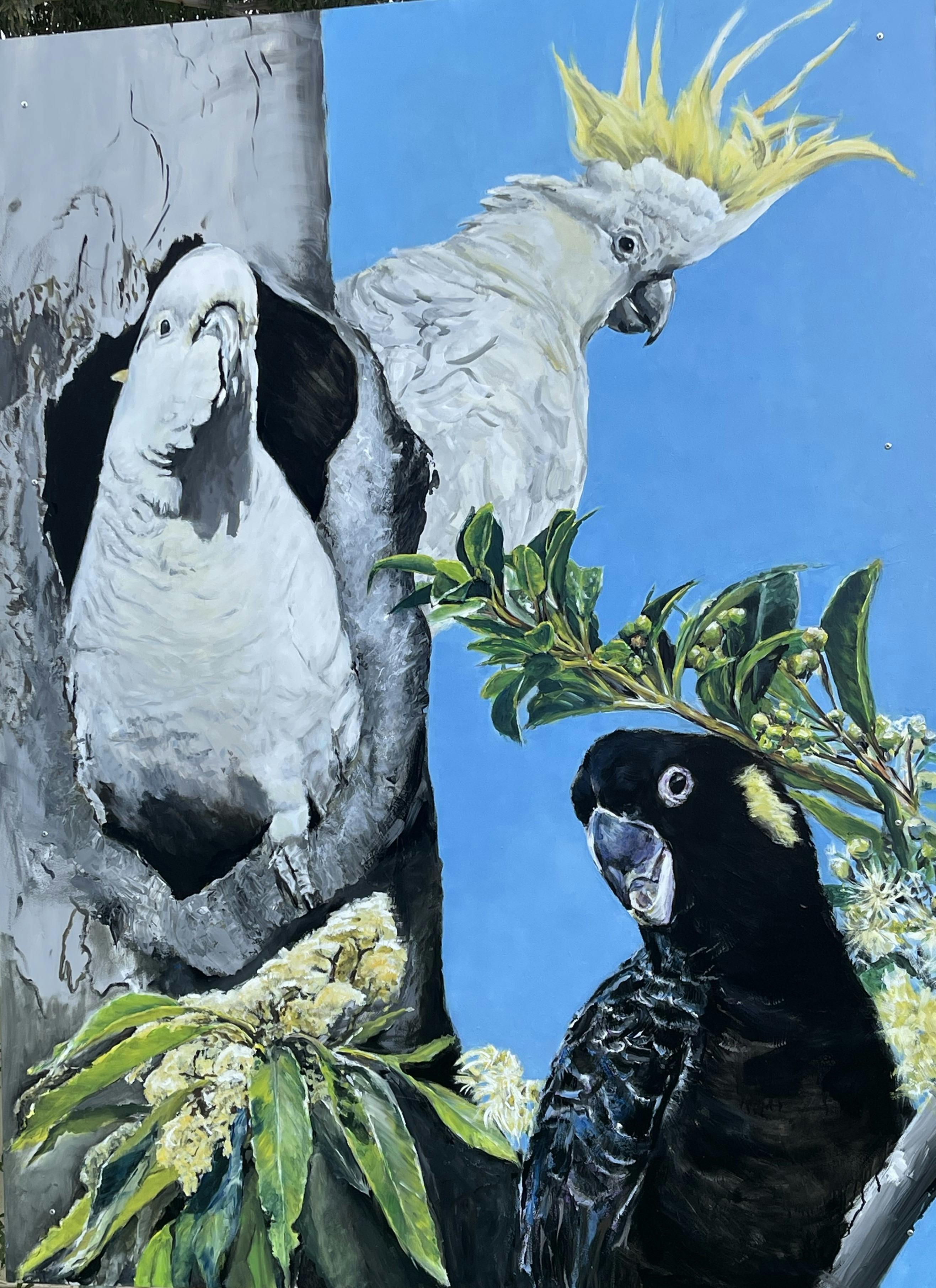 Cockatoos Mural