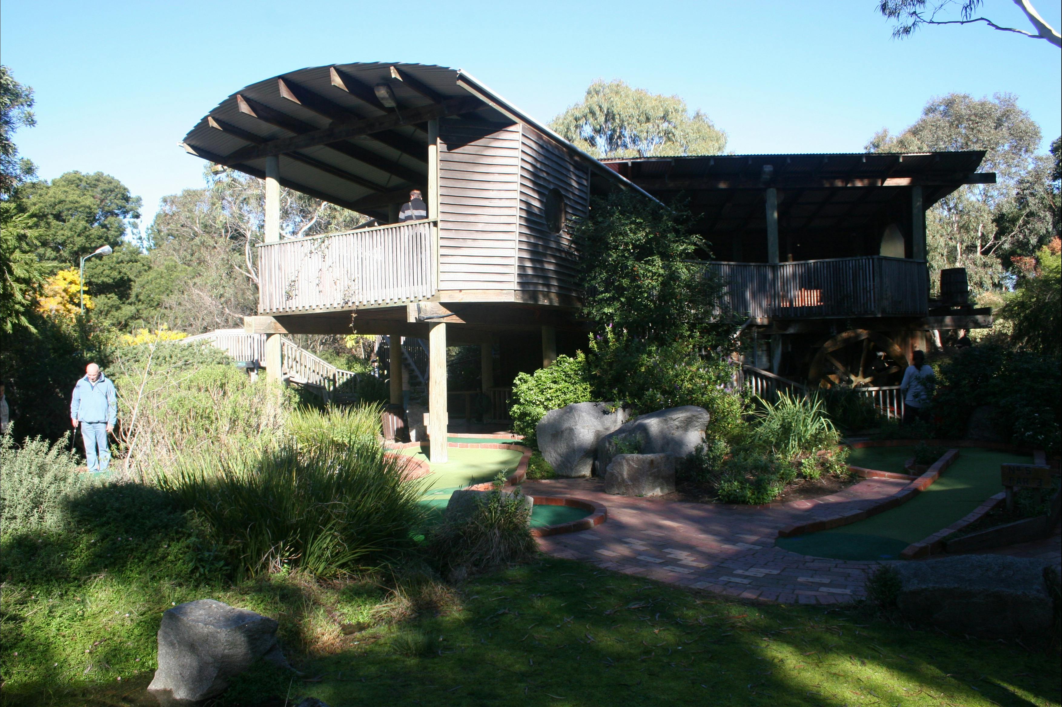 Six of the holes on the Mill course are in this building