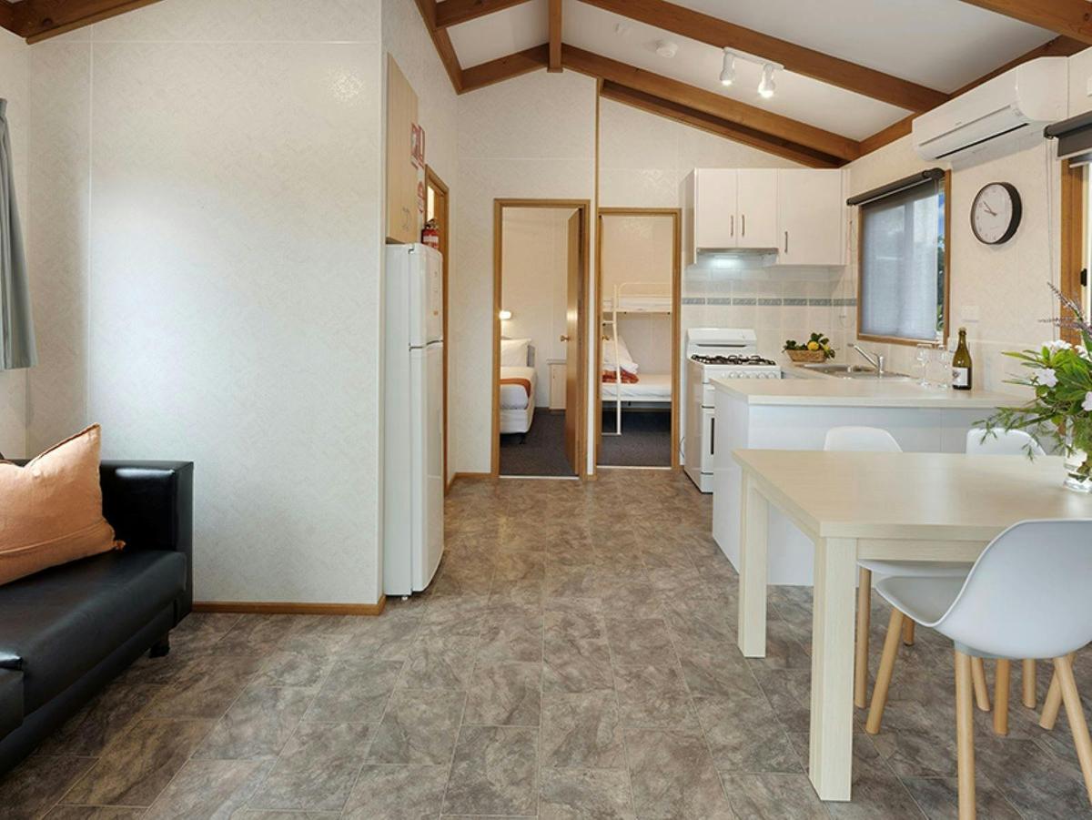 2 Bedroom Standard Cabin Interior dining table, sofa